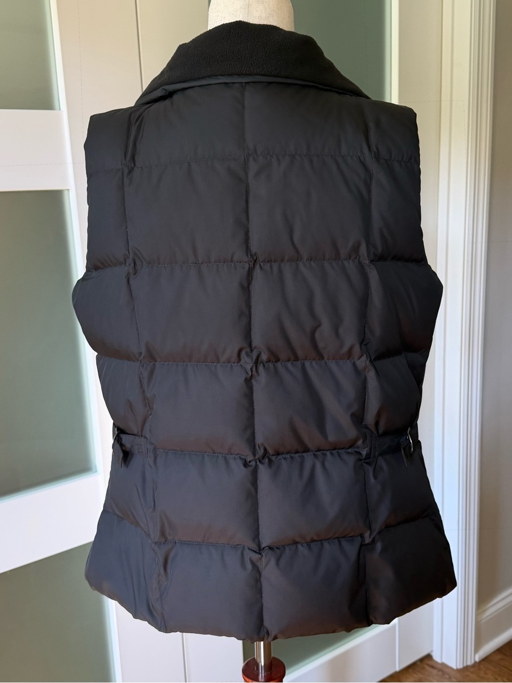 Eddie Bauer Black Quilted Goose Down Puffer Vest - Picture 5 of 9